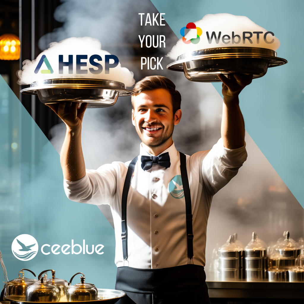 Ceeblue is the first and only real-time provider of both WebRTC and HESP